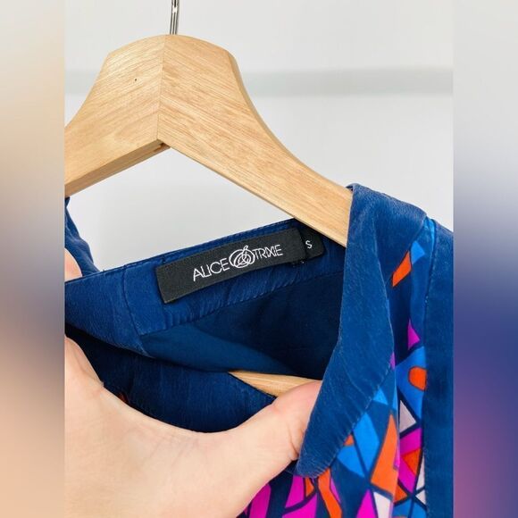 Alice & Trixie | 💯 silk Retro / Mod style dress | size small - Picture 3 of 6